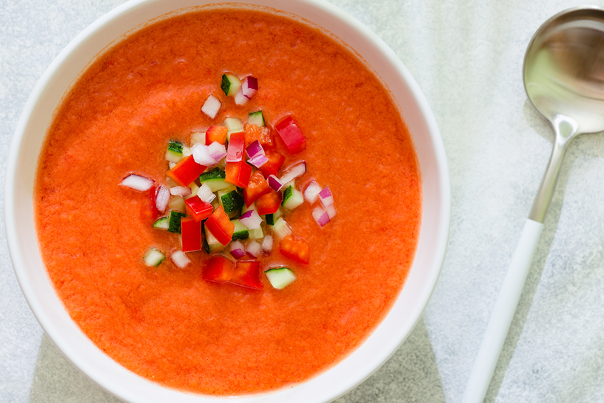 Gazpacho, sabroso y refrescante