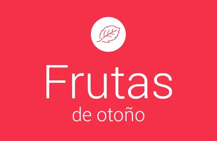 Calendario de frutas de otoño