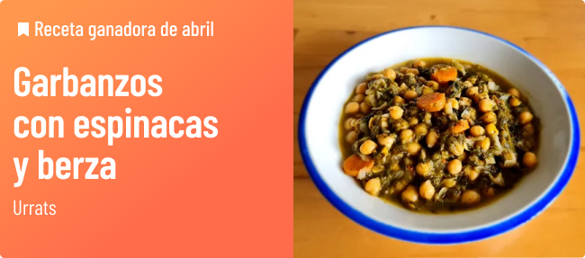 Receta ganadora de abril