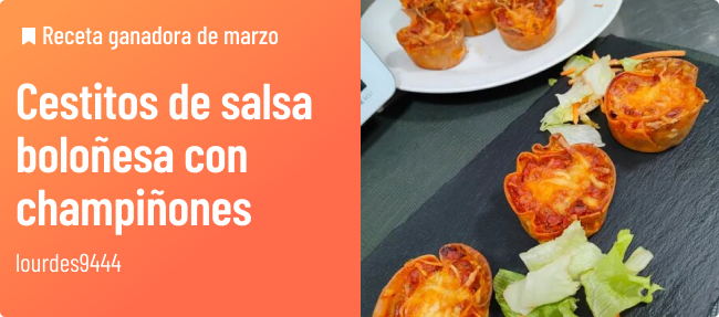 Receta ganadora de marzo