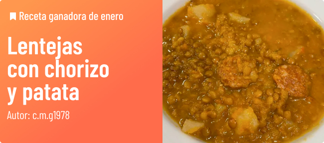 Receta ganadora de enero